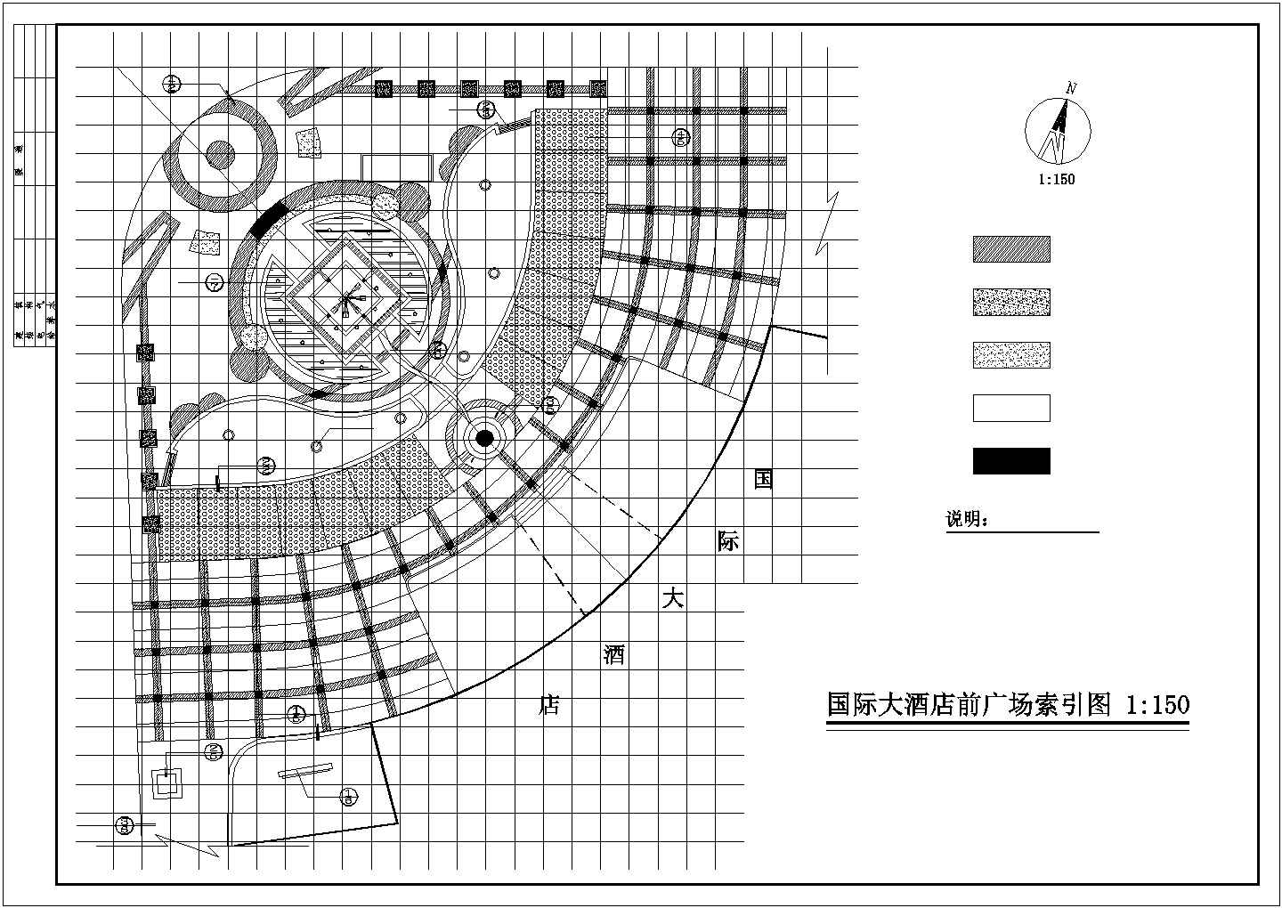 北京通州市某大学市民休闲公园全套施工设计CAD图纸