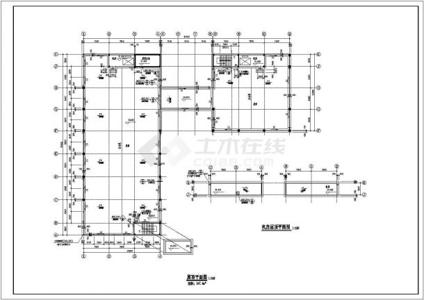 厂房设计_某五层现代厂房建施CAD图-图二