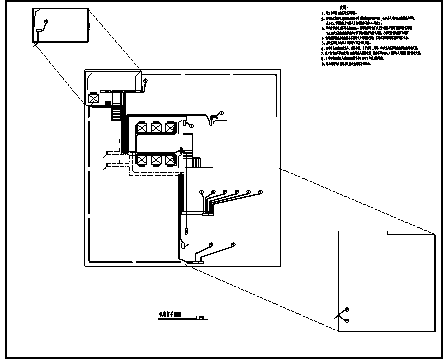 某市二十四层带地下二层综合办公楼电气施工cad图（含照明，消防设计）-图一