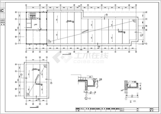南宁市某街道1.2万平米8层框架结构连锁旅馆建筑设计CAD图纸-图一