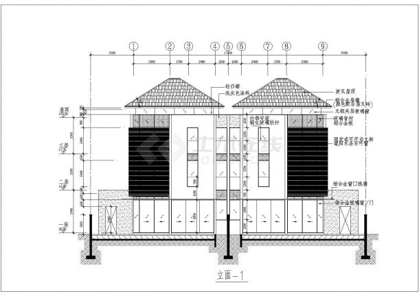 某市三层611.6平方米豪华风别墅建筑设计图-图二