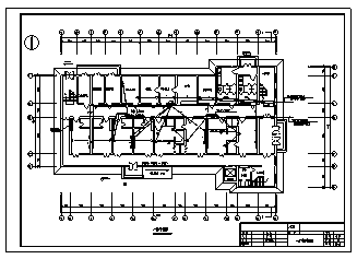 电气设计_某市二层传染病医院电气施工cad图(含照明设计)-图一