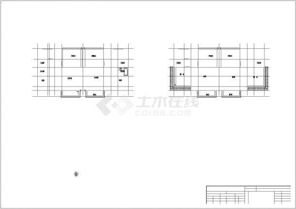 无锡半岛别墅区420平米3层砖混结构别墅楼建筑设计CAD图纸（含结构图）-图二