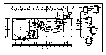 电气设计_某八层带地下一层医院电气施工cad图(含电力配电系统，照明设计)-图一
