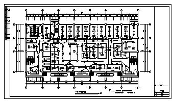 某市一层医院体检治疗用房电气施工cad图(含照明，火灾自动报警设计)-图二