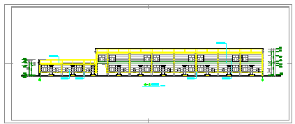 二层大型商业楼建筑CAD施工设计图纸-图二