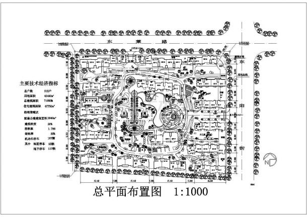 某活动中心详细规划CAD大样设计图-图一