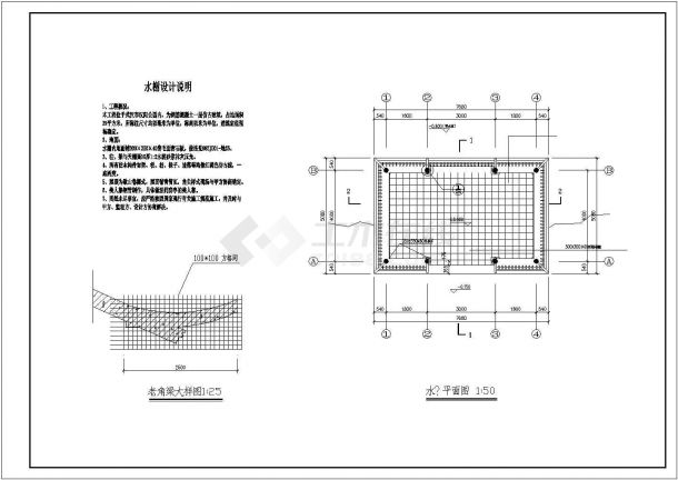 某水榭亭CAD大样构造设计施工图-图二