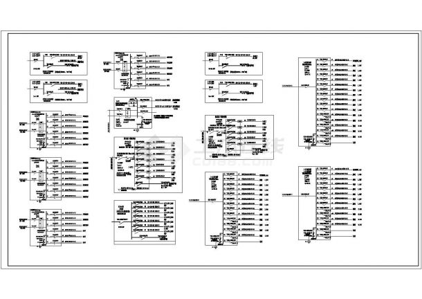 某二层框架结构大型电子厂房配电设计cad全套电气施工图（含弱电设计，含消防设计，含设计说明）-图二