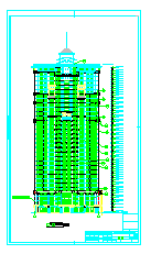 高层住宅四户一梯建筑全套CAD施工图纸-图二