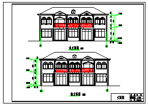 高档农村住宅楼CAD整套规划设计图纸-图一