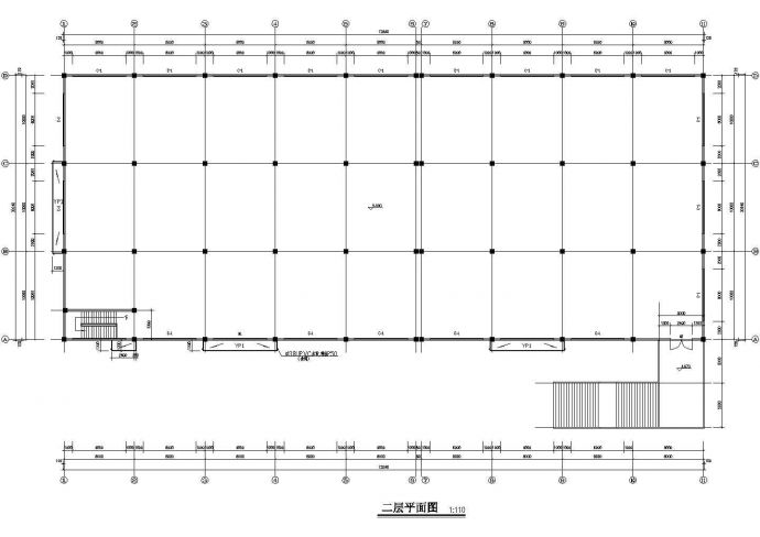 某二层厂房建筑CAD设计详细构造图_图1