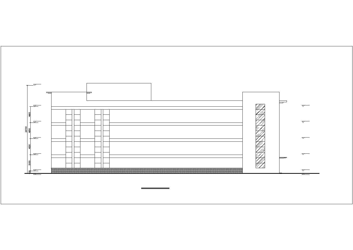 宁波市某商业街7600平米五层框架结构百货商场建筑设计CAD图纸