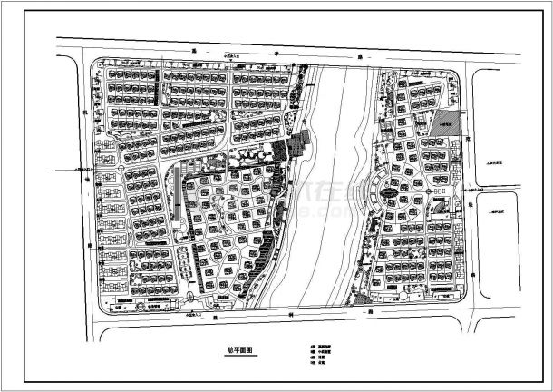 某凤凰小区CAD完整设计规划图-图一