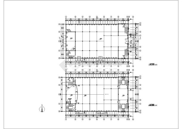 某三层教堂建筑设计CAD施工详图-图二