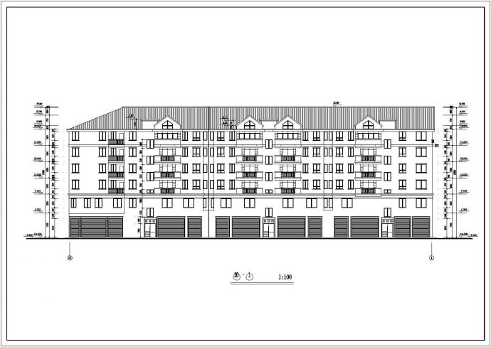 岷江南路火焰小区A-5-1地块商住楼北栋工程施工CAD图纸_图1
