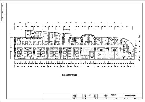 阿拉善市某高档商务宾馆客房层装修施工设计CAD图纸-图二