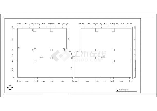 解放中路新建汉庭酒店设计施工CAD图纸-图一