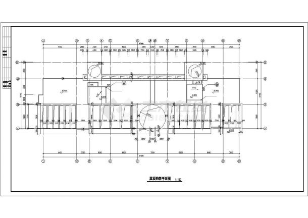 7500平米11层框架结构商住楼建筑设计CAD图纸（1-2层商用）-图一