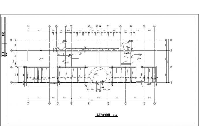 7500平米11层框架结构商住楼建筑设计CAD图纸（1-2层商用）_图1