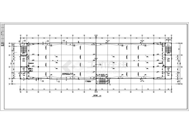 厂房设计_某五层现代型百货公司厂房建施CAD图-图二