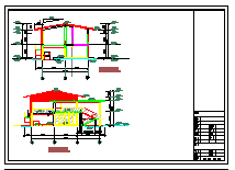 长22.5米 宽18米 木屋茶室建筑cad施工图纸-图二