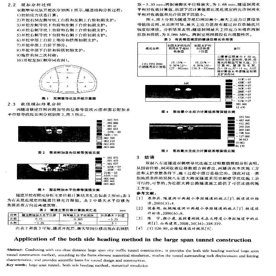 双侧壁导坑法在大跨度隧道施工中的应用-图二