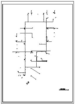 某市五层带地下室保障性住房给排水施工cad图(含消火栓系统，自动喷淋系统设计)-图二
