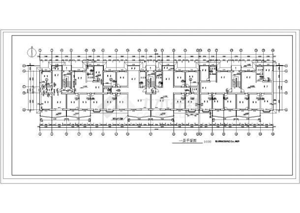 小区住宅楼全套CAD建筑设计施工图-图一