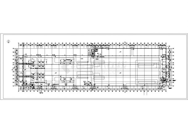 厂房设计_半轻钢结构汽车厂总装车间建施CAD图-图二