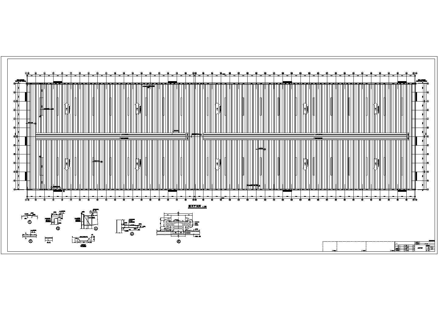 车间设计_钢结构钢管制造厂车间建施结施CAD图