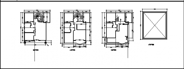 住宅设计_某三层兄弟型双拼住宅建筑施工cad图，含效果图-图一