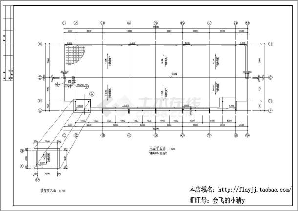 厂房设计_某两层厂房建筑施工CAD图-图一