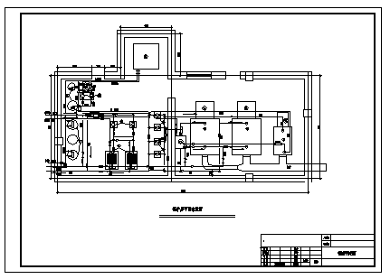 锅炉房设计_某小区燃气锅炉房内改造工程施工cad图，含效果图-图一