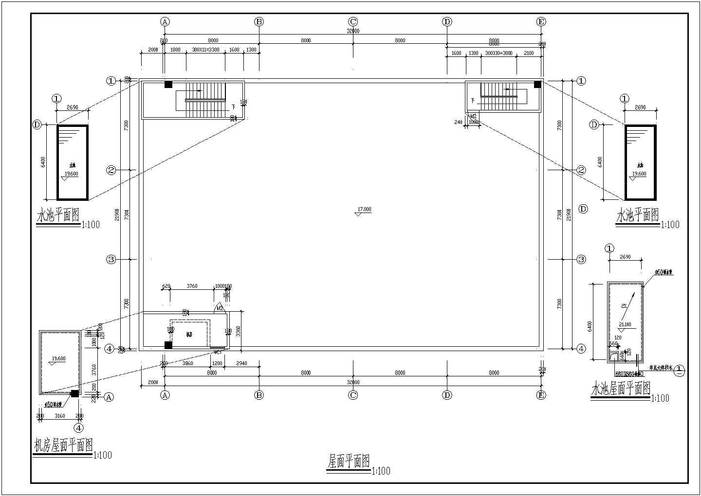 某工业区多层厂房建筑CAD完整设计图