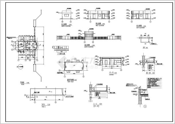 某物流中心单层厂房全套CAD设计平面施工图-图二
