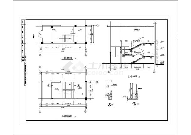 某商业区单层钢结构厂房CAD设计建筑图-图二