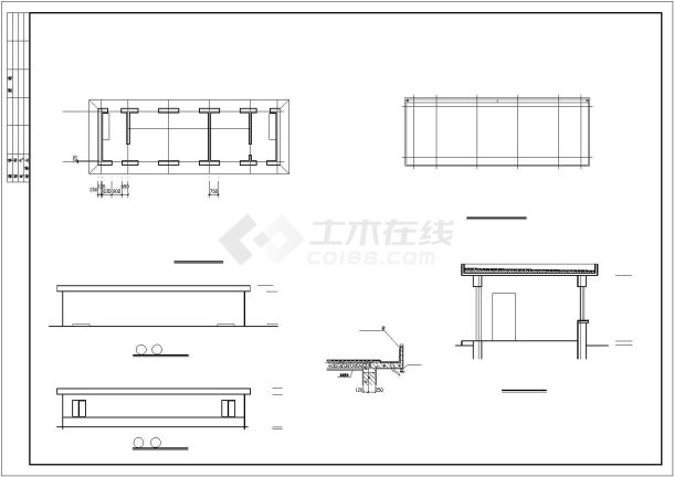 某小三峡工程施工期临建CAD建筑设计图纸-图一