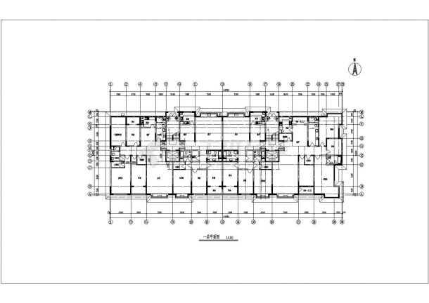 武汉某现代小区9+1高层住宅楼建筑设计施工图（含平立剖）-图二