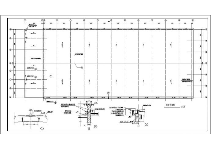 厂房设计_某两层厂房车间建筑施工CAD图_图1