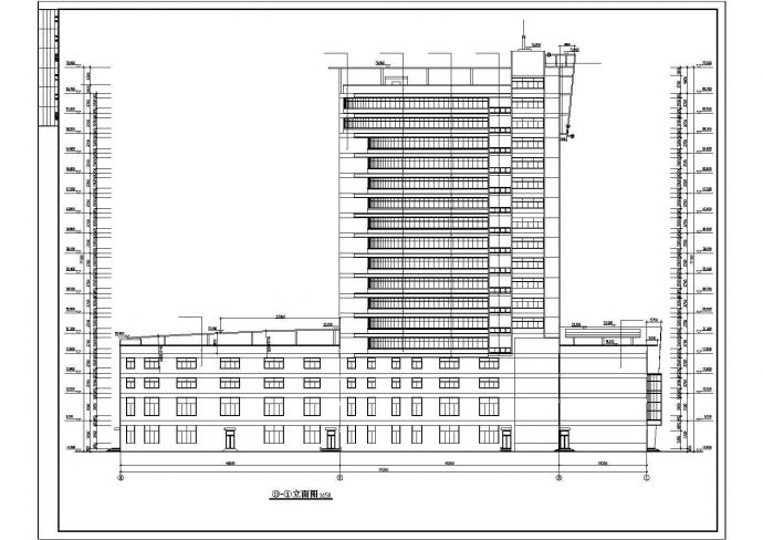 某十七层高层办公建筑设计方案CAD图纸_图1
