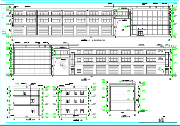 某地多层经济技术开发区建设公司综合楼建筑设计cad图纸-图一