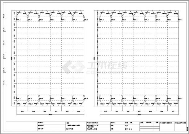 薄膜温室大棚结构设计施工cad图纸(含温室基础平面图)-图二