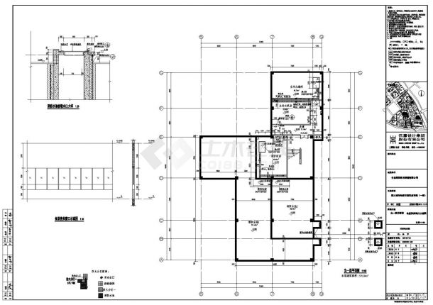 [四川]3层钢混框架结构大学食堂建筑结构施工图（含效果图）-图二