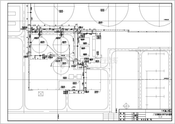 苏州化工园厂区采暖管网全套施工设计cad图纸(含厂区采暖热力网平面布置图)-图二