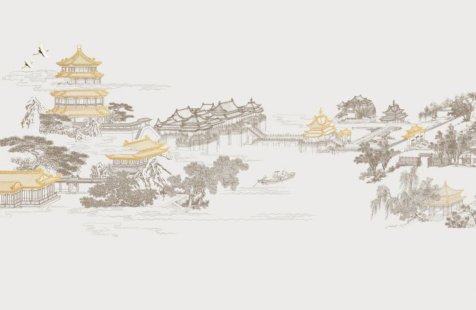 中式楼阁山水壁纸壁画 (16).jpeg_图1