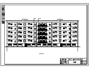 某市某国际花园小区六层框架结构住宅楼建筑施工cad图(含计算书)-图一