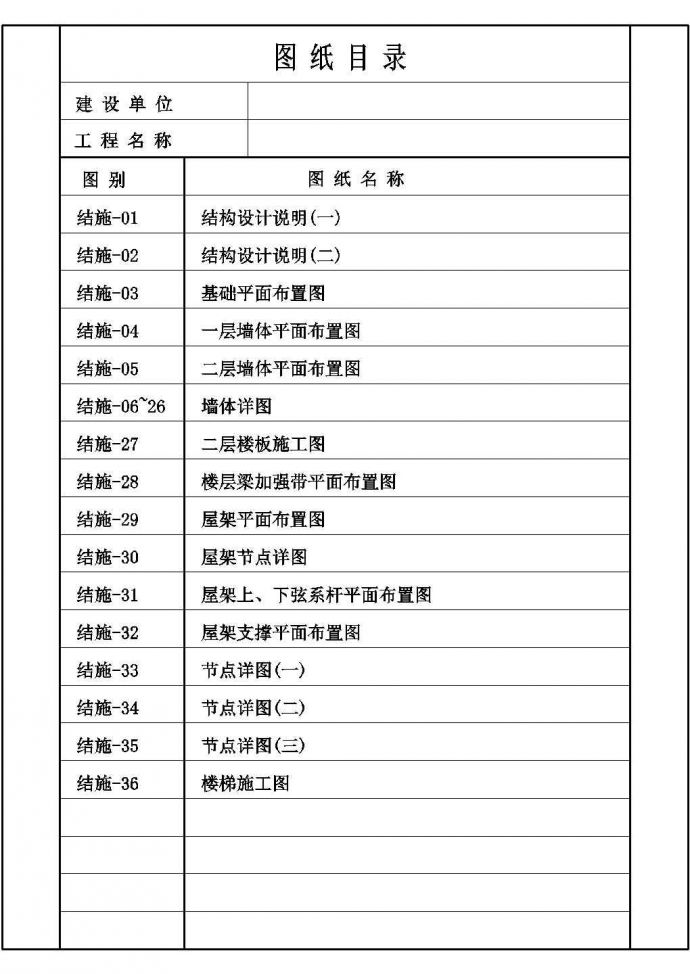 南通某两层薄壁轻钢别墅全套结构施工cad图(含楼层梁加强带平面布置图)_图1