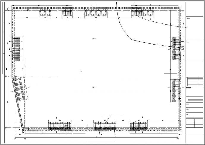 某地区SMW工法桩加两道混凝土内支撑深基坑支护施工CAD图纸_图1