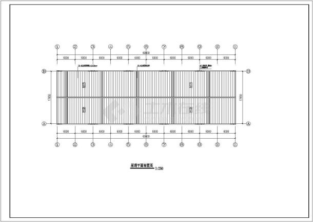 宜昌门式钢架厂房结构全套施工cad图-图一